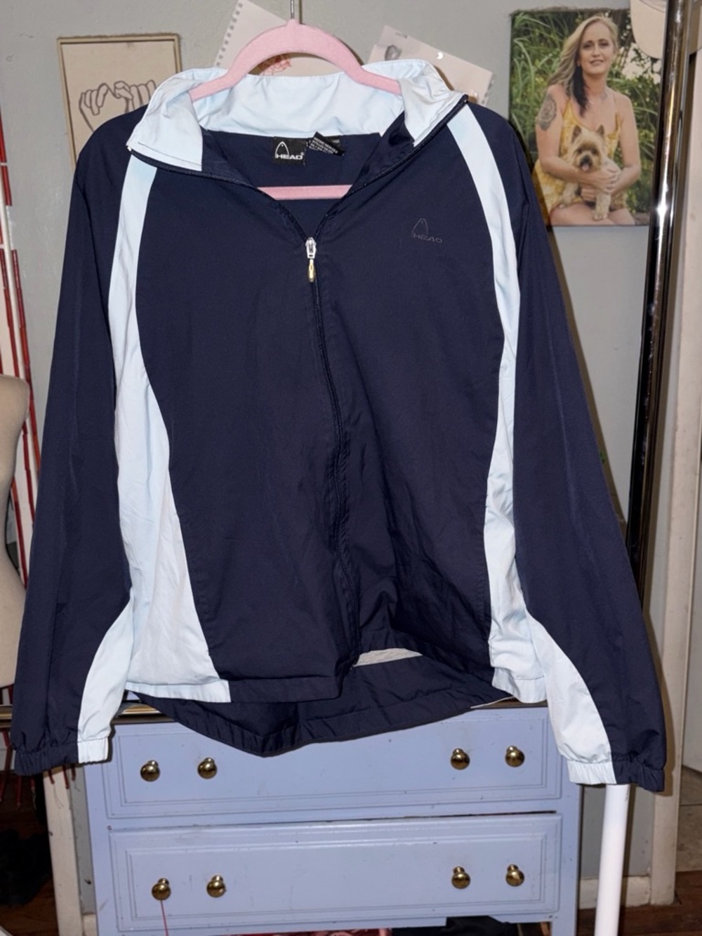 Duck Head Navy and Light Blue Bomber Jacket